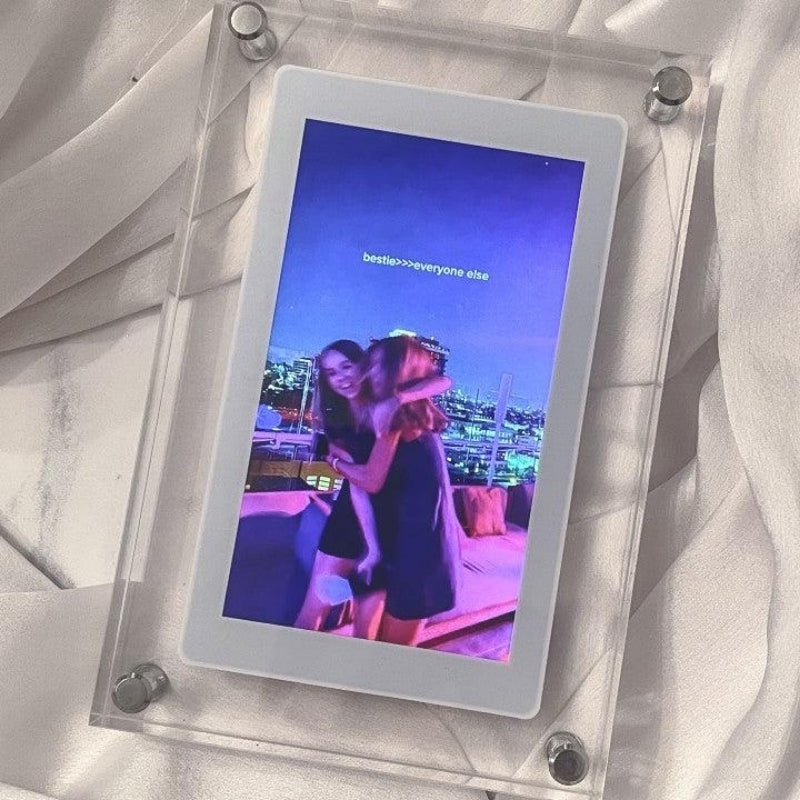 Digital Photo Frame with Video Display – Modern Home Décor, USB Photo & Video Player