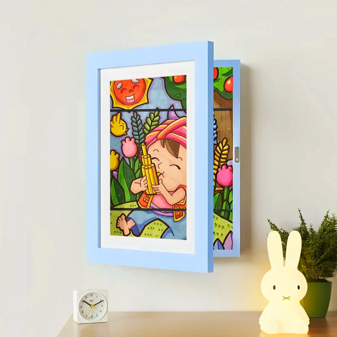 Forever Frame – Magnetic Wall Art Display for Kids, Holds 150 A4/A5 Sheets, 20x30cm