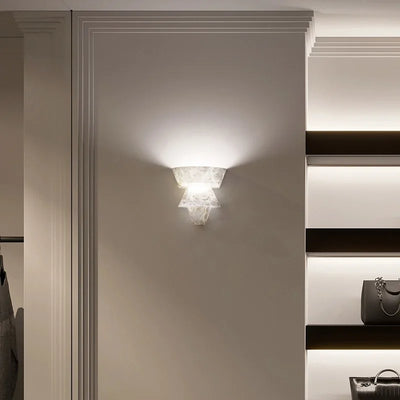 LuxeStone Marble Wall Lamp – Elegant Modern Natural Stone Lighting for Living Room & Bedroom