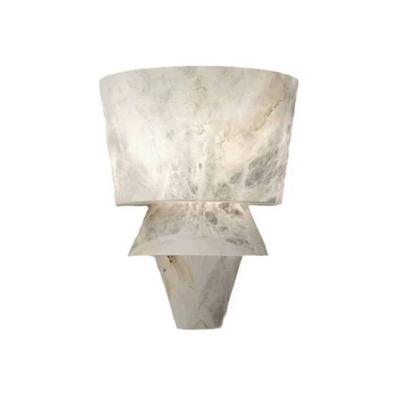 LuxeStone Marble Wall Lamp – Elegant Modern Natural Stone Lighting for Living Room & Bedroom